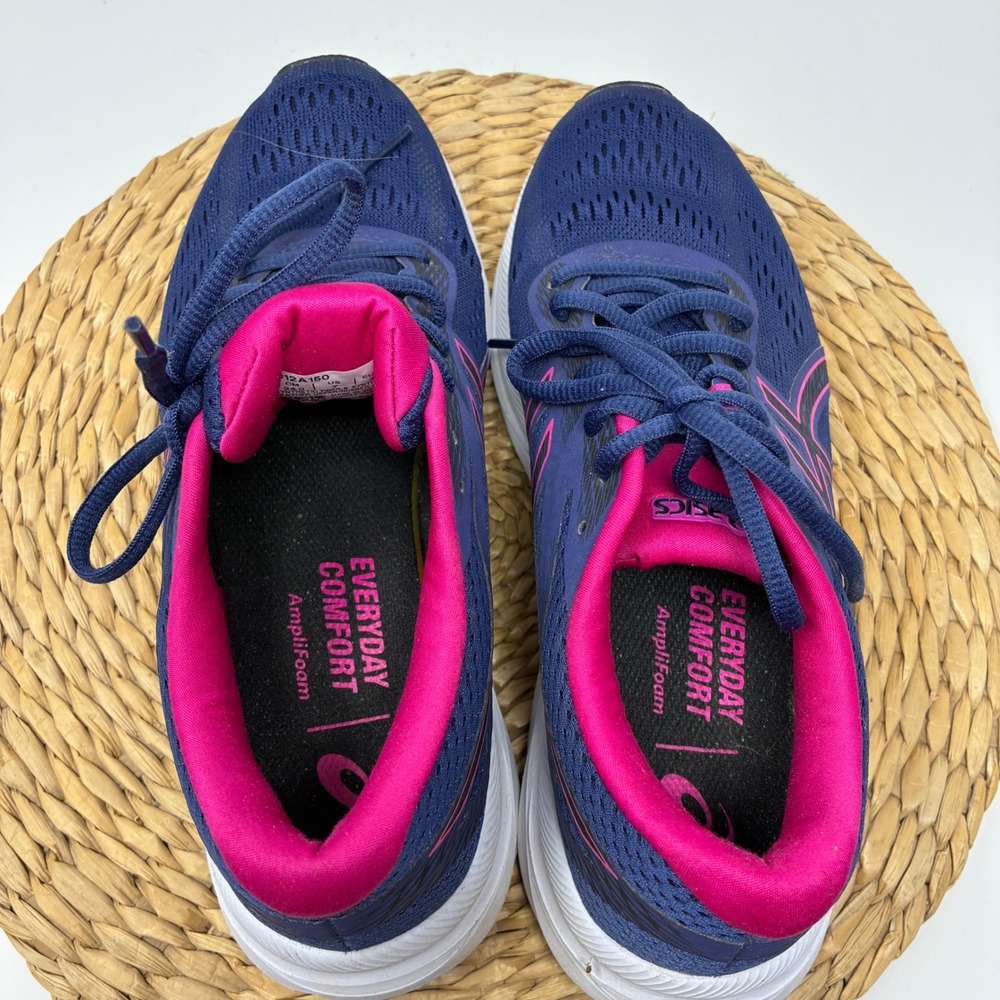 ASICS Gel Blue Pink Running Shoes Womens Size 7 Athletic Gym - Picture 7 of 8